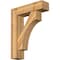 Ekena Millwork Westlake Block Rough Sawn Bracket w/ Offset Brace, Western Red Cedar, 8"W x 30"D x 38"H BKT0806X30X38WTL05RWR - alternate 1
